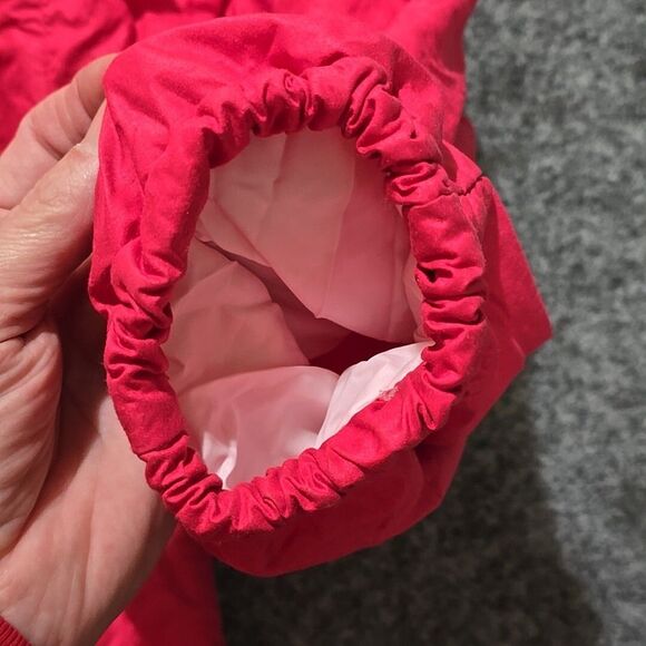 VTG Roffe Puffer Ski Jacket SzM Bomber Retro 80s Neon Pink Glam Tech Union USA - Picture 11 of 16